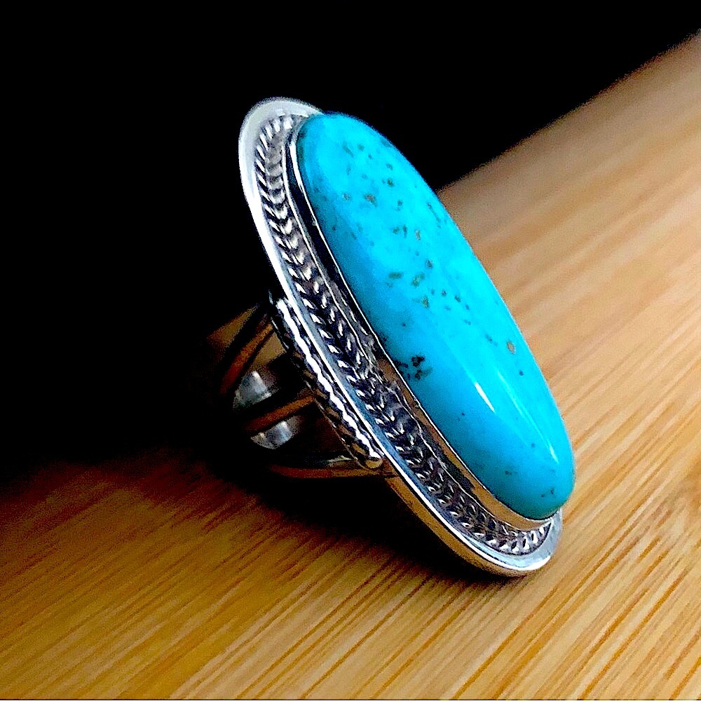 $148 Navajo Running Bear Southwest Estate Ring Sterling Size 8 & 3/4 RB 925 - Picture 5 of 8